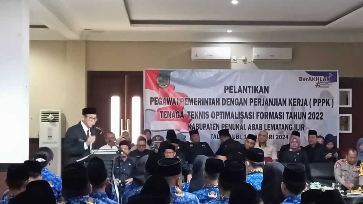 Kepada 98 PPPK Yang Dilantik Bupati PALI Heri Amalindo Ingatkan Untuk