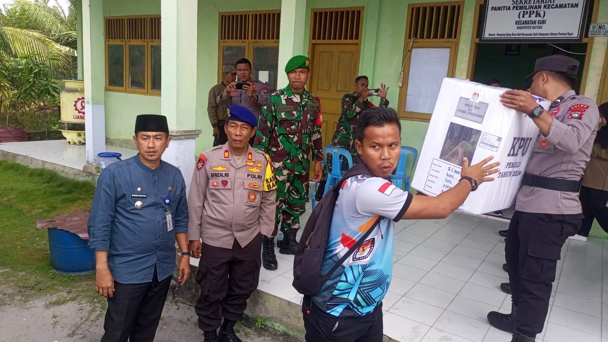 Kotak Suara Di Kecamatan Subi Di Kawal Ketat Tni Polri Dari Tps