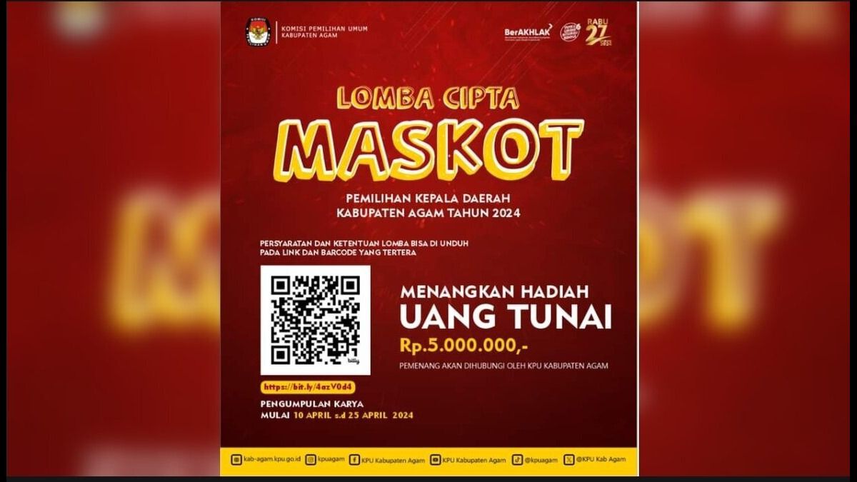 Lomba Cipta Maskot Pilkada Di Agam Kpu Tetapkan Ini Pemenangnya