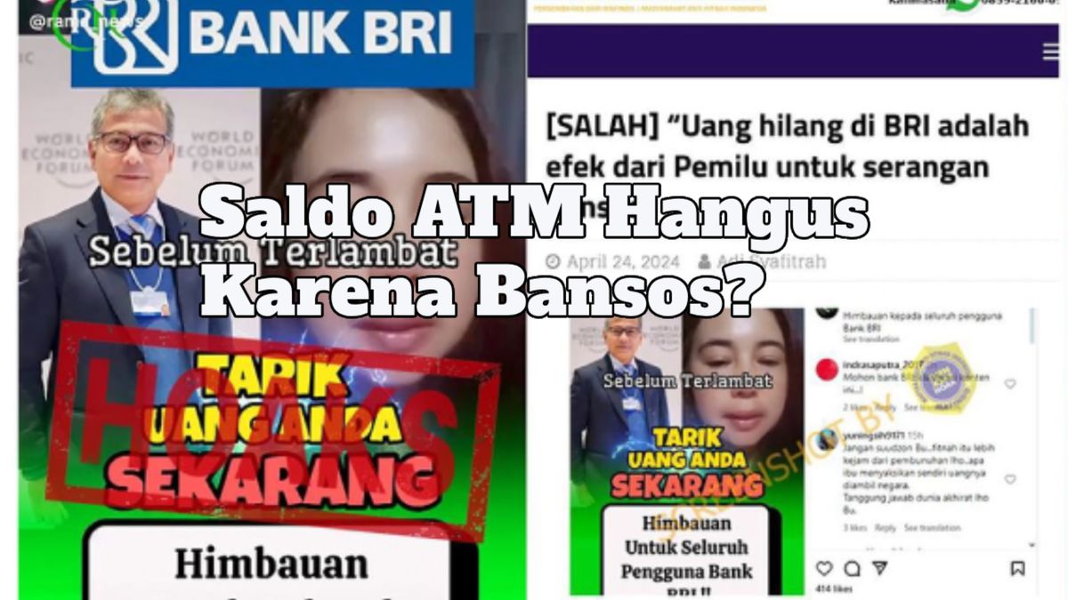 Benarkah Saldo Rekening Milik Nasabah BRI Terkuras Habis Karena Bansos