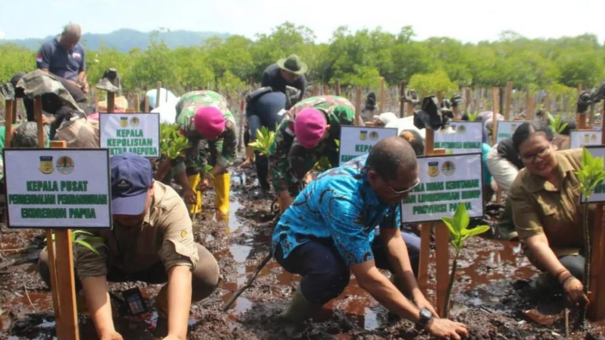 Prajurit Yonmarhanlan X Tanam 25 Ribu Batang Pohon Untuk Lestarikan