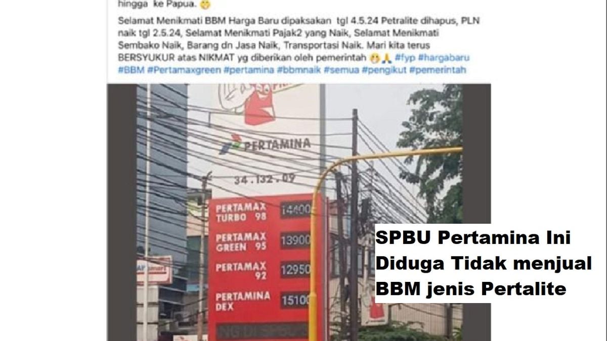 Terjadi Di SPBU Ini Pertalite Resmi Dihapus Dan Diganti Pertamax Green