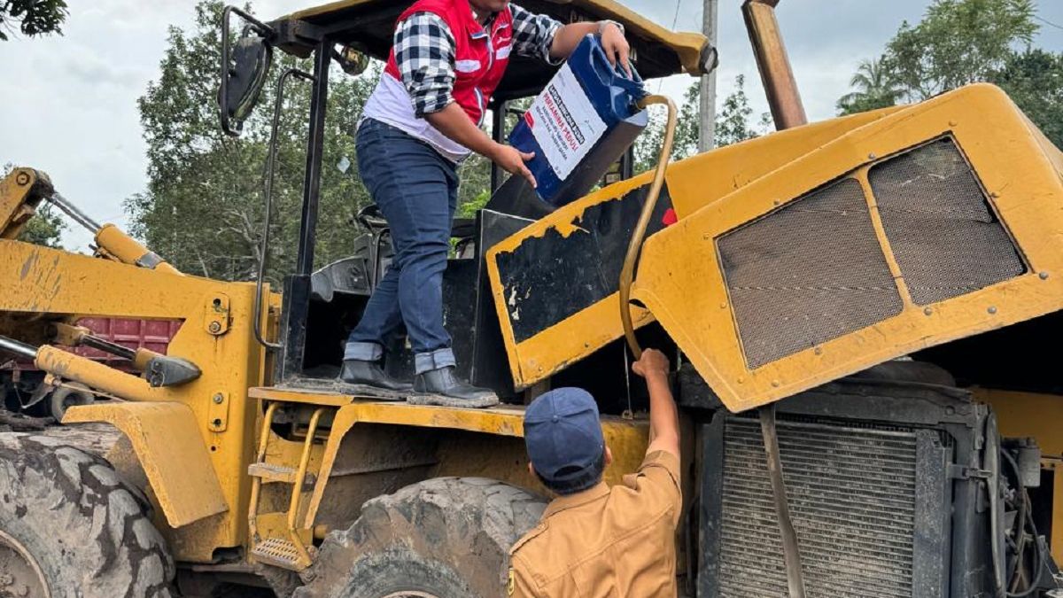 Pertamina Patra Niaga Regional Sumbagut Dukung BBM Alat Berat Tanggap