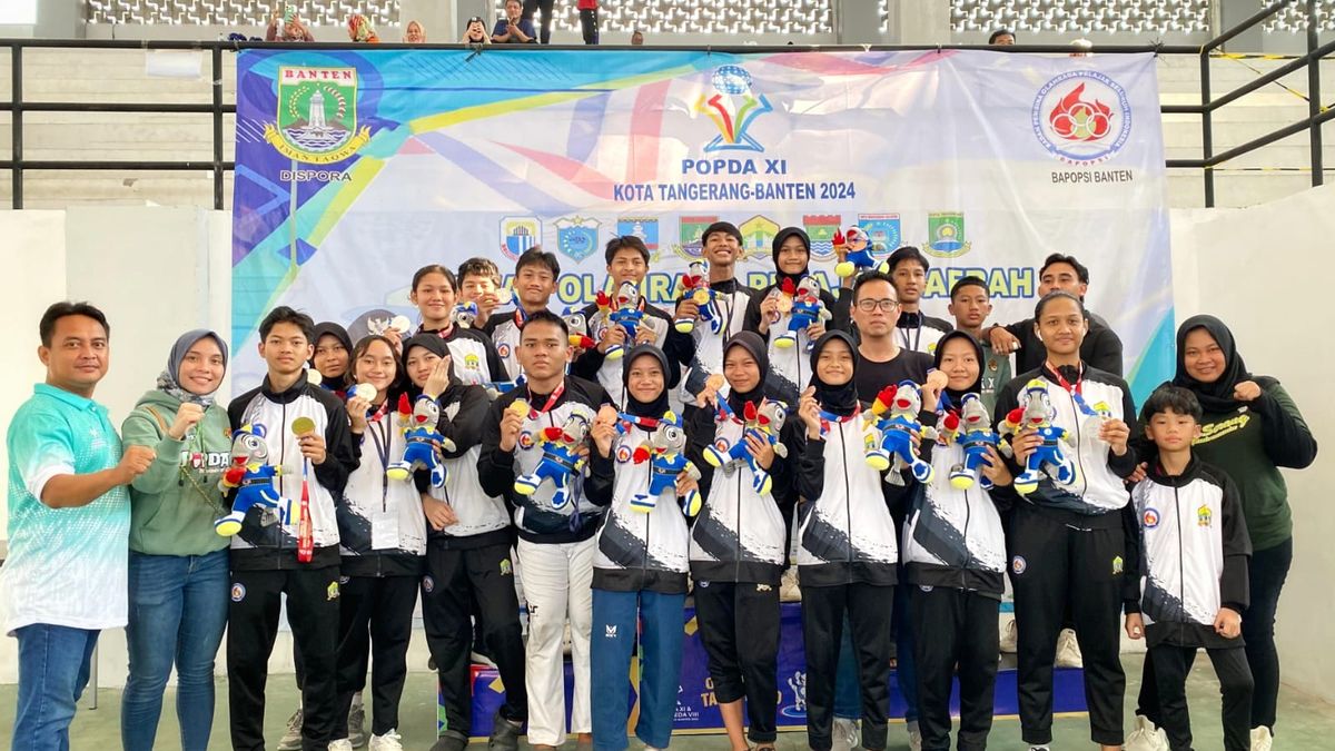 Taekwondo Kota Serang Borong 16 Medali Di Ajang Popda XI Banten 3 Di