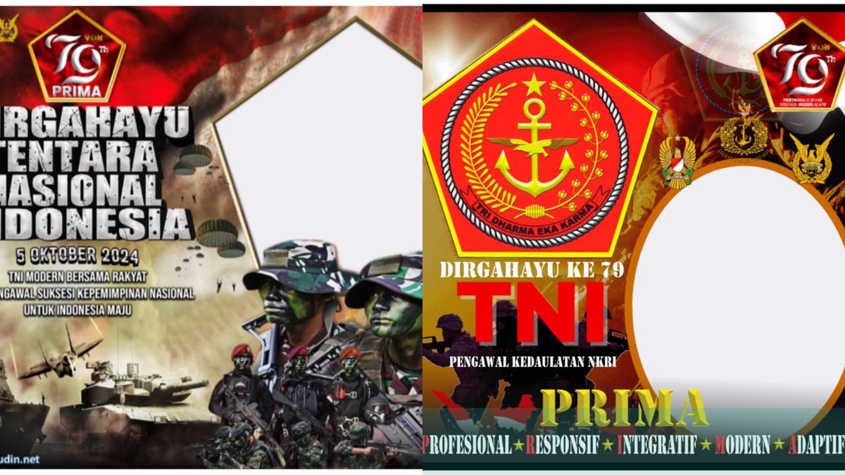 Kumpulan Link Twibbon Ucapan HUT TNI Ke 79 Tahun 2024 Gratis