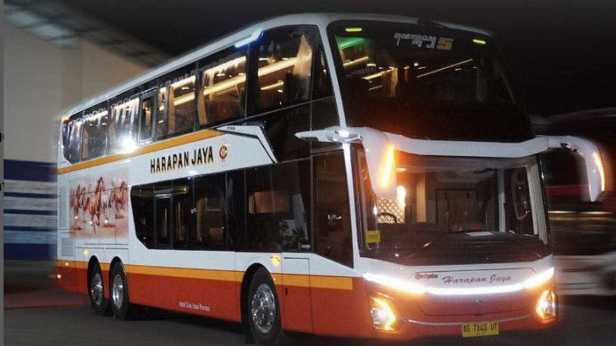 Ntip Keren Nya Bus Double Decker PO Harapan Jaya Pake Bodi Jetbus5 SDD