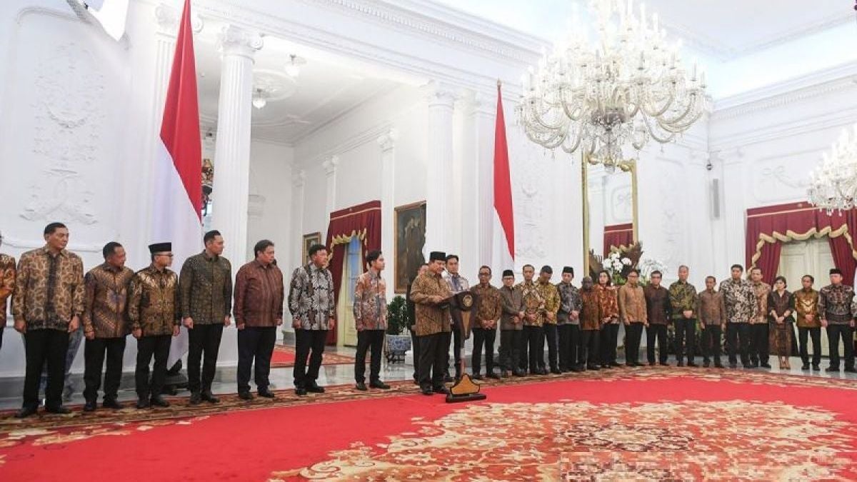 Presiden Prabowo Subianto Umumkan Kabinet Merah Putih Berikut Ini