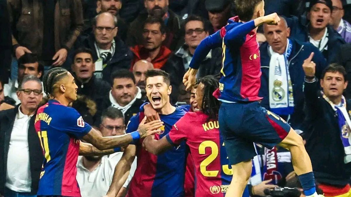 El Clasico Sengit Barcelona Bungkam Real Madrid Di Santiago