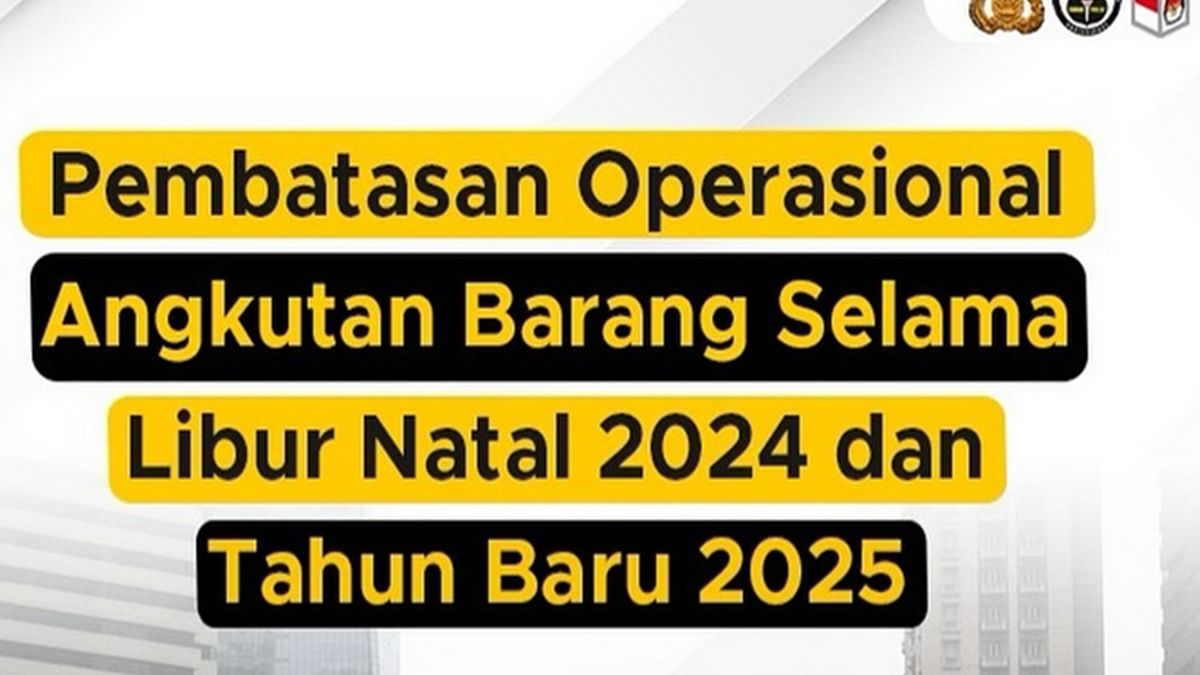 Mulai Hari Ini Berlaku Pembatasan Operasional Angkutan Barang Untuk