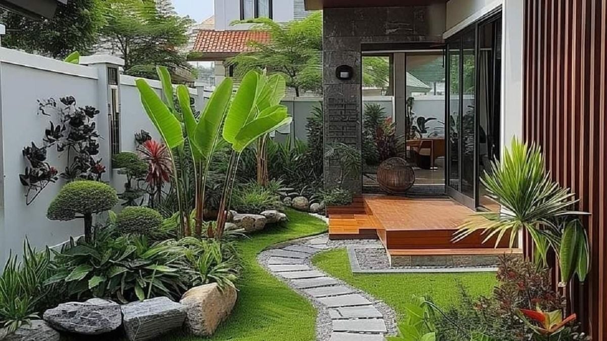 Taman Samping Rumah Yang Estetik Desain Ini Cocok Untuk Lahan Kecil