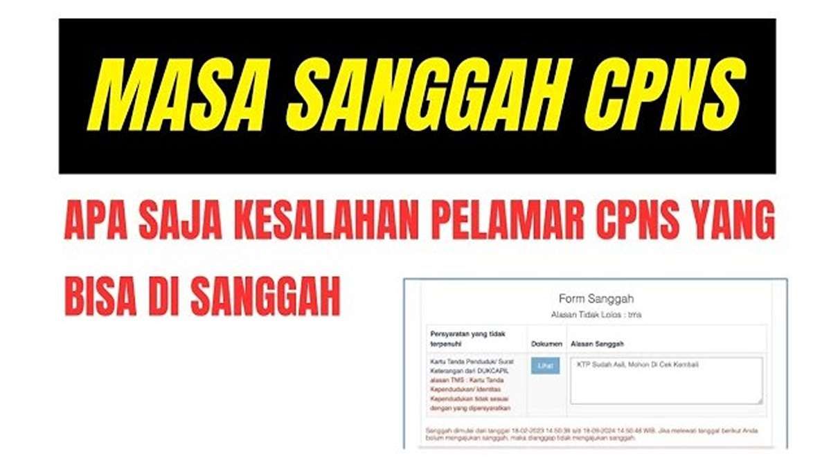 Tidak Lolos CPNS 2024 Jangan Khawatir Ini Cara Ajukan Sanggah Dengan