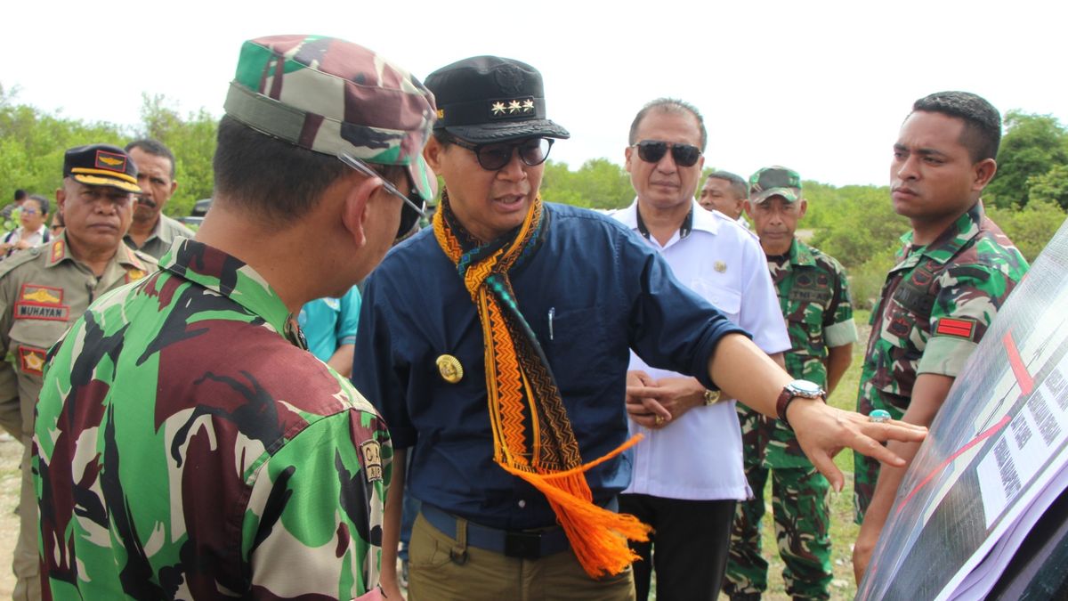 Penjabat Gubernur NTT Tinjau Lokasi Batalyon TNI Kabupaten Nagekeo