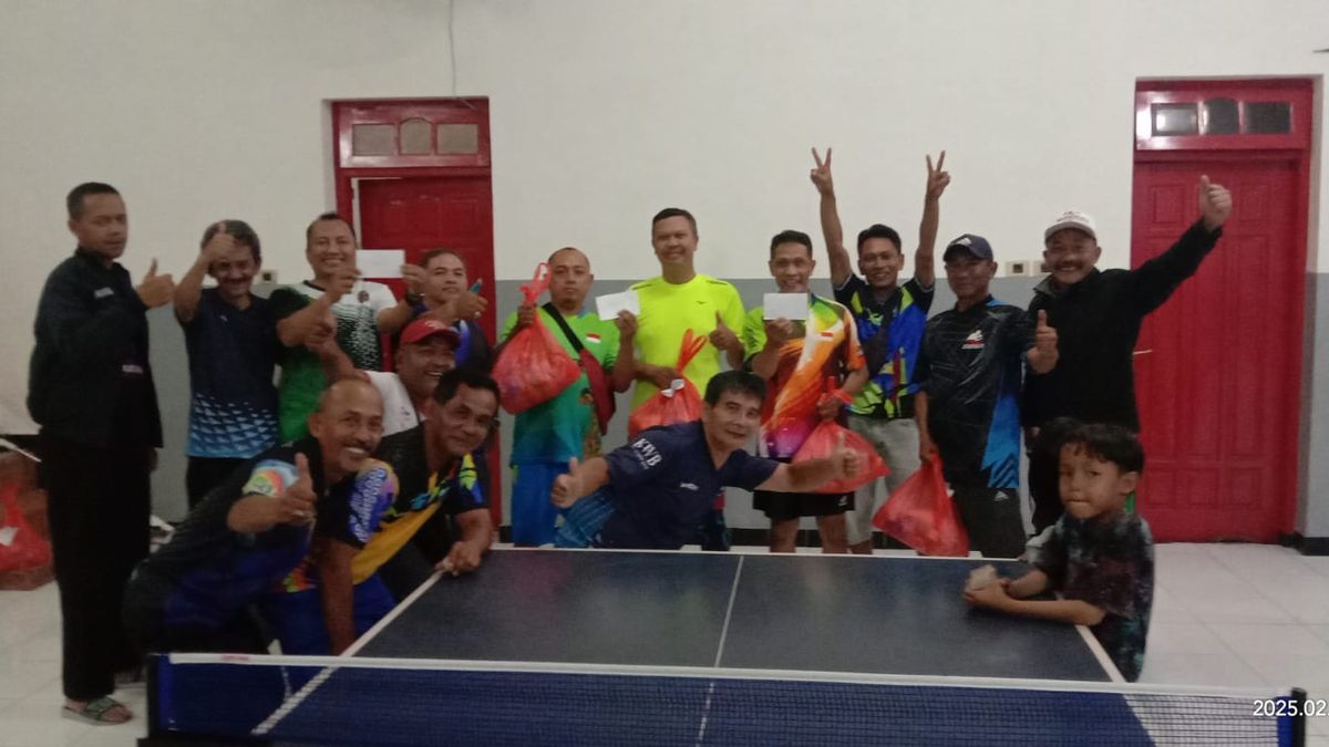 Pertandingan Tenis Meja Di Kota Batu Jadi Ajang Reuni Para Veteran