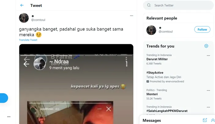 Foto Skandal Tiktoker Ade Ilham Dan Oshi Tersebar Viral Di Twitter Warganet Dibuat Tak Percaya