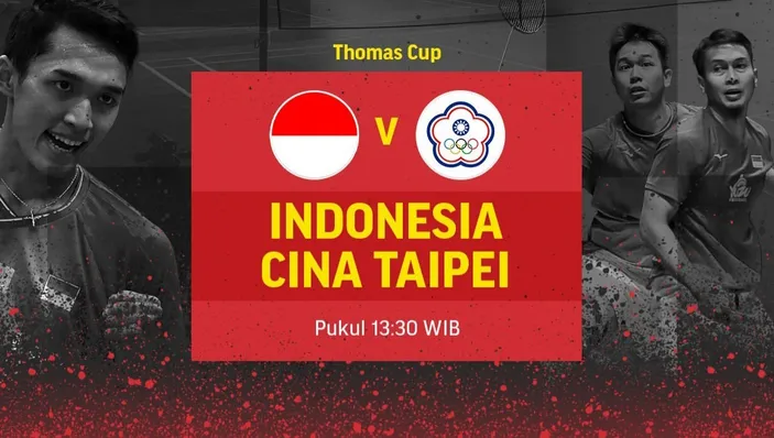 Cara Nonton Di HP Live Streaming Piala Thomas Indonesia Vs China Taipei