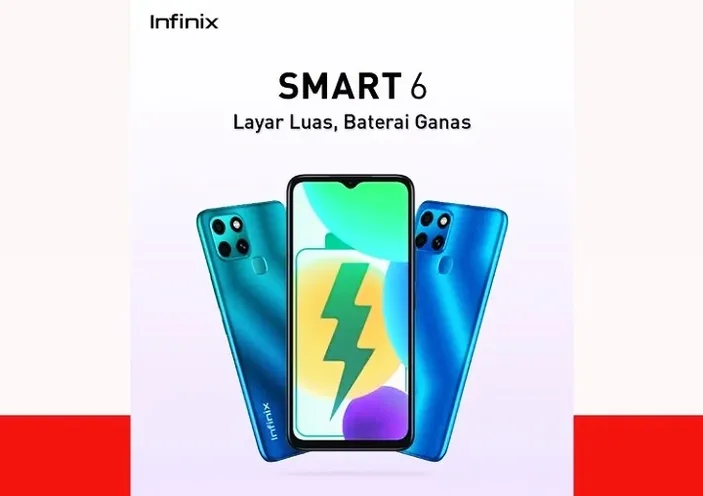 Infinix Smart 6 Dibekali Baterai 5000mAh Harga Rp1 Jutaan Cocok Untuk