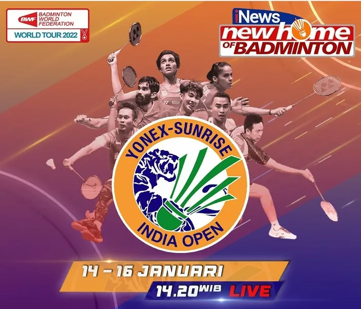 Turnamen Badminton India Open 2022 Mulai Besok Tayang Di INews TV