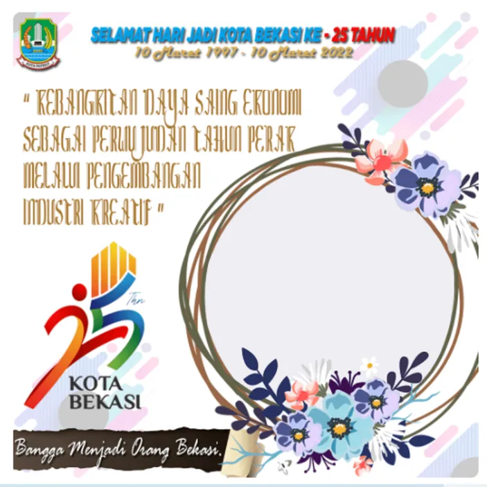 Kumpulan Twibbon Hari Ulang Tahun Kota Bekasi 2022 HUT Kota Bekasi