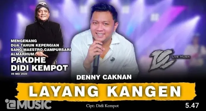 Lirik Lagu Layang Kangen Umpomo Tanganku Dadi Suwiwi Denny Caknan