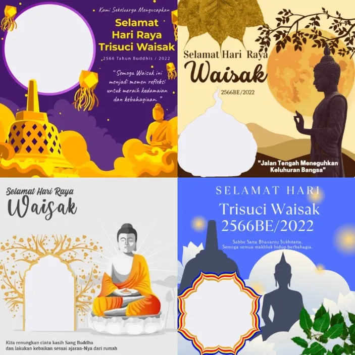 Kumpulan Twibbon Dan Ucapan Selamat Hari Raya Waisak 2022 Gratis