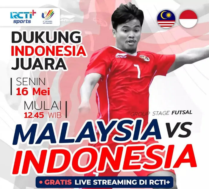 Rcti Plus Live Futsal Indonesia Vs Malaysia Nonton Siaran Langsung Sea