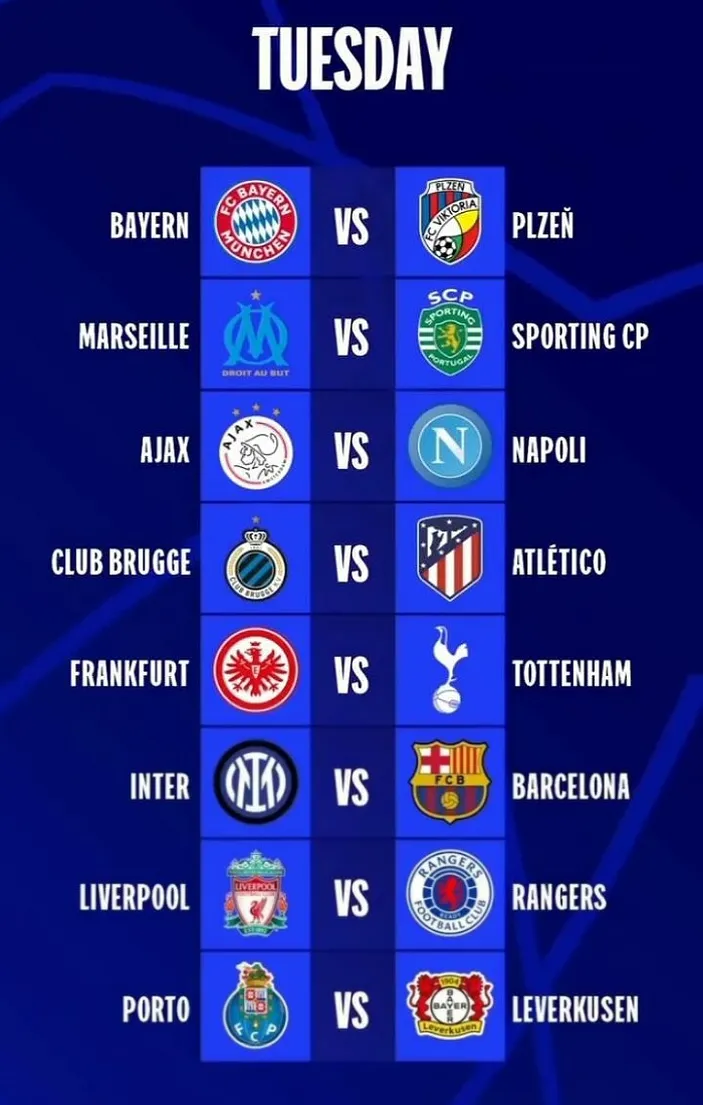 Jadwal Liga Champions Pekan Ketiga Lengkap Dengan Link Streamingnya