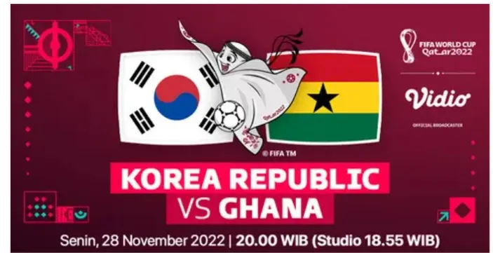 Live Streaming Sctv Korea Selatan Vs Ghana Grup H Piala Dunia Cek