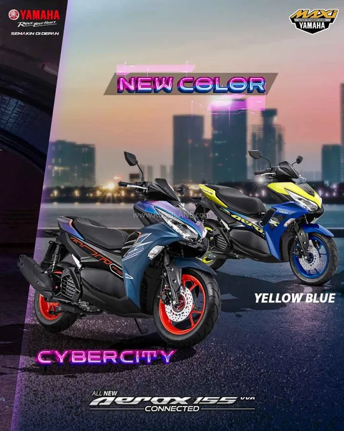 New Yamaha Aerox Kini Resmi Meluncur Dengan Tampilan Lebih Sporty Dan