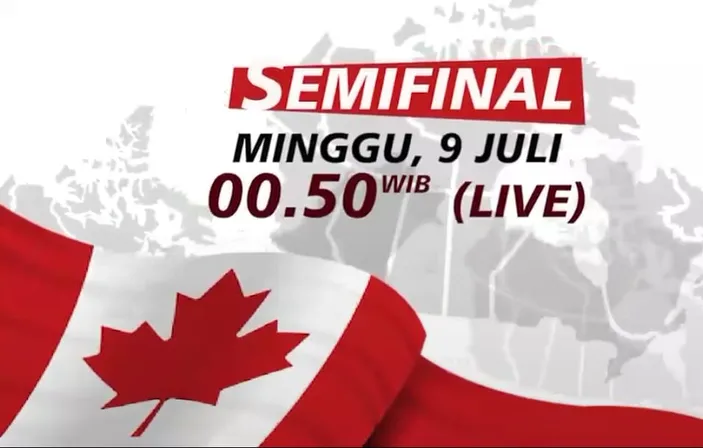 Jadwal Acara INews Hari Ini Sabtu 6 Juli 2024 Live Semifinal Canada