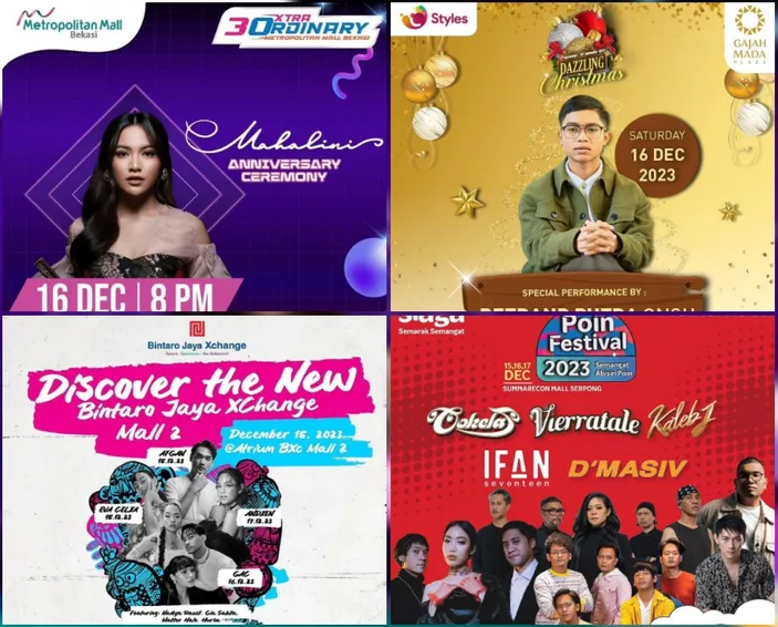 5 List Konser Gratis Di Jabodetabek 16 17 Desember 2023 Ada Mahalini