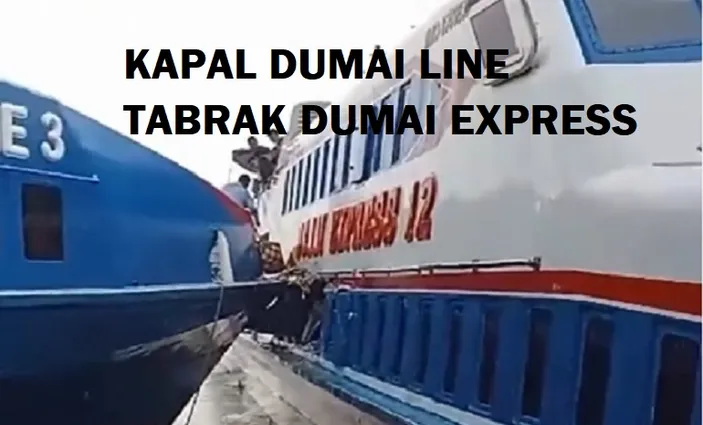 Kapal Feri Dumai Express Bolong Diseruduk Kapal Dumai Line Di Selat