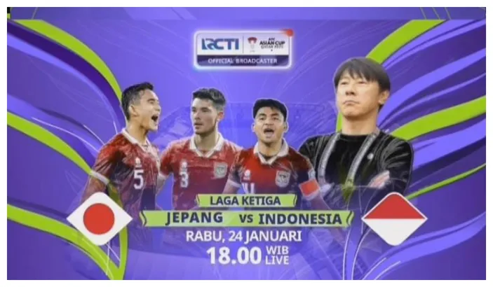 Jadwal Acara RCTI Hari Ini Rabu 24 Januari 2024 Jam Tayang JEPANG Vs