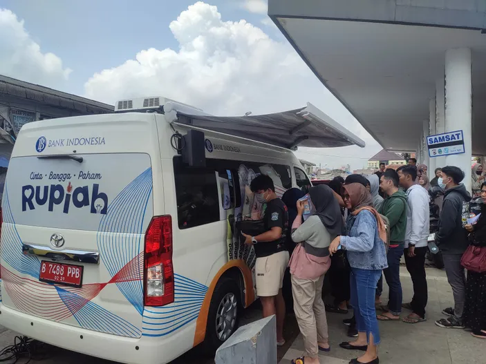 Gebyar Tukar Uang Baru Di Bandung Jawa Barat Jumat April Di