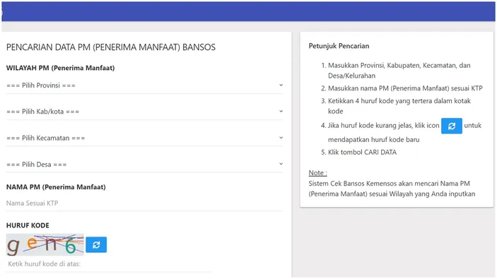 Cara Cek Nik Ktp Apakah Terdaftar Penerima Bansos Pkh Dan Bpnt