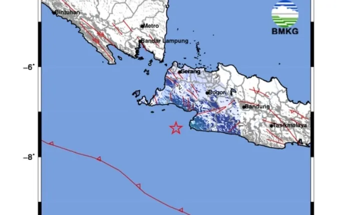 Pusat Gempa Hari Ini 16 April 2024 M4 7 Di Laut 52 Km Barat Daya Bayah