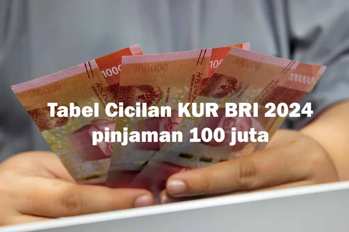 Info Terbaru Tabel Angsuran KUR BRI 2024 100 Juta Cicilan Ringan 1