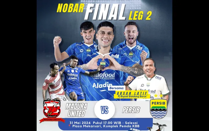 KICK OFF TIME Nonton Madura United Vs Persib Bandung Leg 2 Final BRI