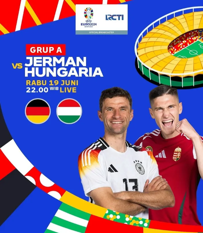 Link Live Streaming Jerman Vs Hungaria Euro 2024 Hari Ini Pukul 23 00