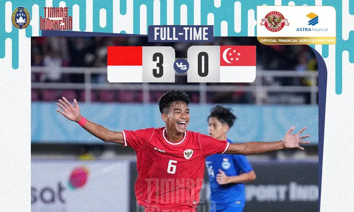 Timnas U16 Indonesia Menang 3 0 Vs Singapura Di Matchday 1 Grup A ASEAN