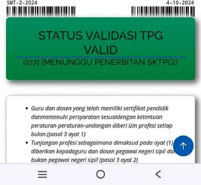 CEK Info GTK Rame Rame Kode Berubah Hari Ini TPG Triwulan 3 2024