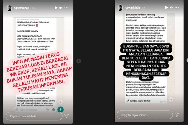 Beredar Pesan Yang Catut Nama Dirinya Berkomentar Soal Covid Di Wa