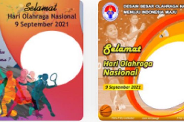 Twibbon Peringatan Hari Olahraga Nasional HAORNAS Tahun 2021 Link