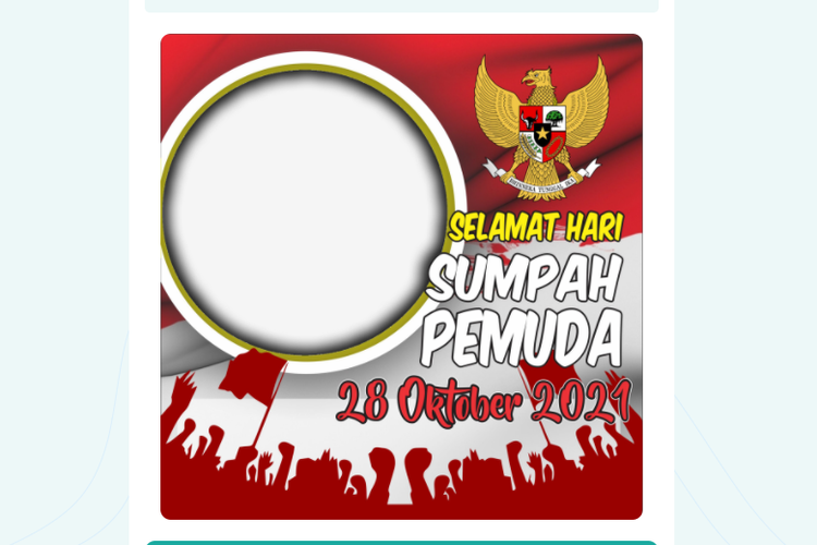 10 Koleksi Twibbon Hari Sumpah Pemuda 2021 Terpopuler Lengkap Cara