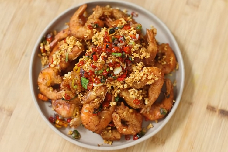 Resep Udang Cabai Garam Ala Chef Devina Hermawan Makan Udang Pakai