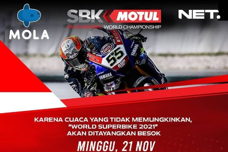 Link Live Streaming World Superbike WSBK Mandalika 2021 Hari Ini Race