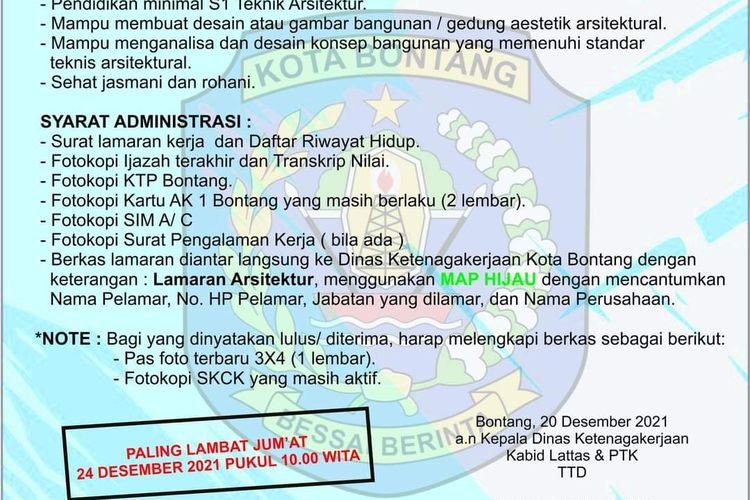 Info Loker Bontang Pt Usaha Sukses Berdikari Cek Kualifikasi Syarat