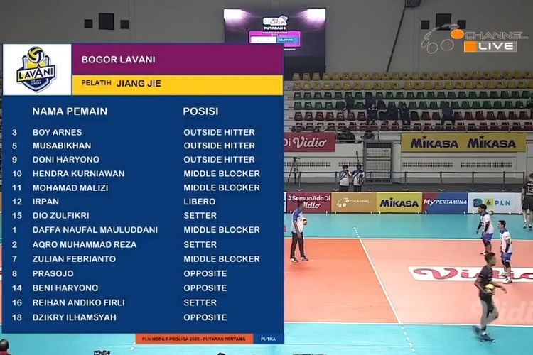 Sedang Berlangsung Bogor Lavani Vs Jakarta Pertamina Pertamax Proliga