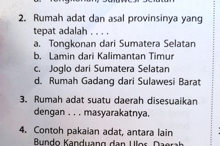 Kunci Jawaban Tema Bupena Kelas Sd Mi Indahnya Keberagaman Di