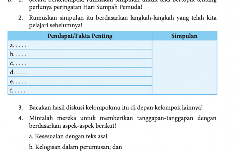 Kunci Jawaban Bahasa Indonesia Kelas 8 Halaman 185 Kegiatan 7 4