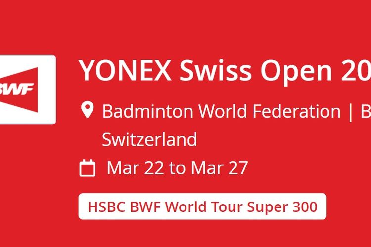 Jadwal Swiss Open Hari Ini Kamis Kapan Dan Tayang Di Tv Mana